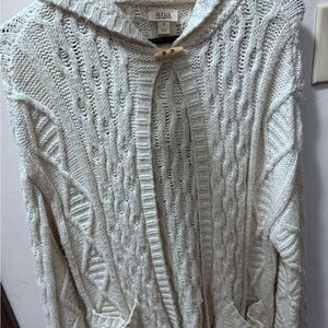 a.n.a Women's Ivory Cable Knit Cardigan